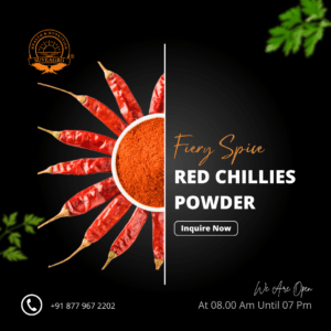 Guntur Red Chillies Powder - Authentic Indian Spice for Bold Flavors