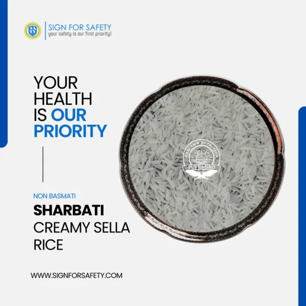 Suveagro® Sharbati Creamy Sella Non Basmati Rice – Quality Indian Rice.