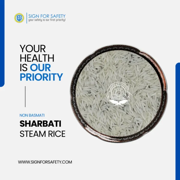 Suveagro® Sharbati Steam Rice – Non Basmati Indian Rice.