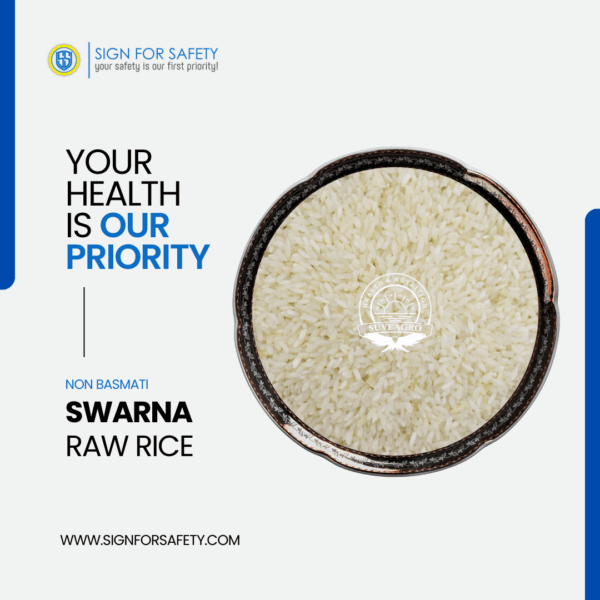 Suveagro® Swarna Raw Rice (White Rice) - Quality Non-Basmati Rice from India.