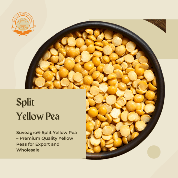 Suveagro® Split Yellow Peas in a bowl.