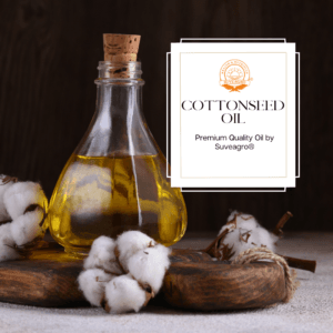 Bulk containers of Suveagro® Cotton Seed Oil, ideal for culinary and industrial applications.