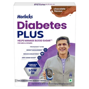 Horlicks Diabetes Plus Chocolate Flavour 400g, Low GI Health Drink for Diabetes in Bulk Supply