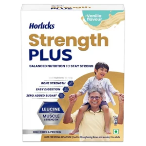 Horlicks Strength Plus Vanilla Flavour 500g, Strength and Immunity Drink in Bulk Supply