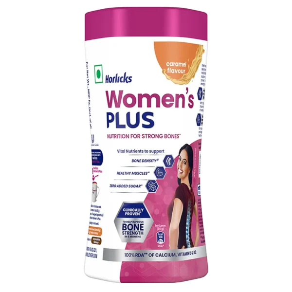 Horlicks Women’s Plus Caramel Flavour 400g, Health Drink for Women in Bulk Supply