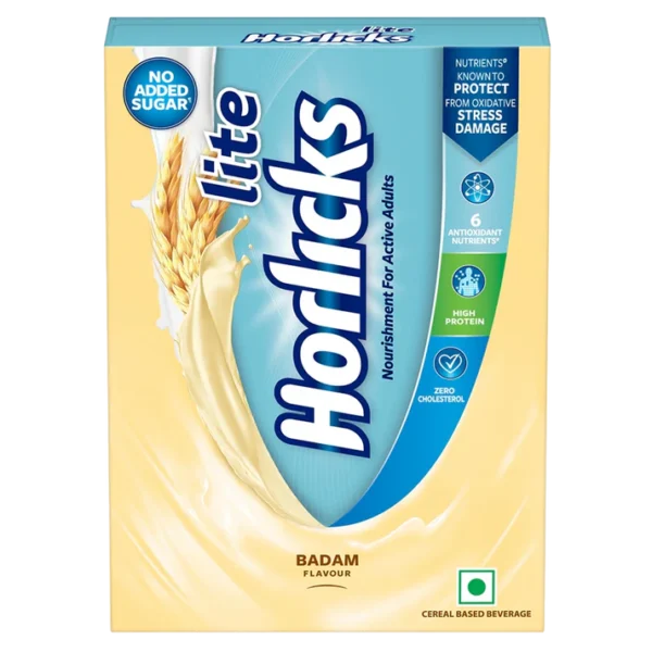 Horlicks Lite Badam Flavour 400g BIB, Stress Relief Drink for Adults in Bulk Supply