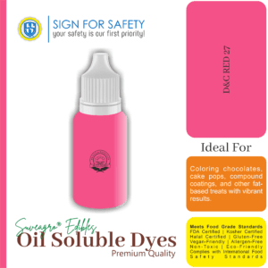 SUVEAGRO® D&C Red 27 Oil-Soluble Dye Bottle for Food Coloring