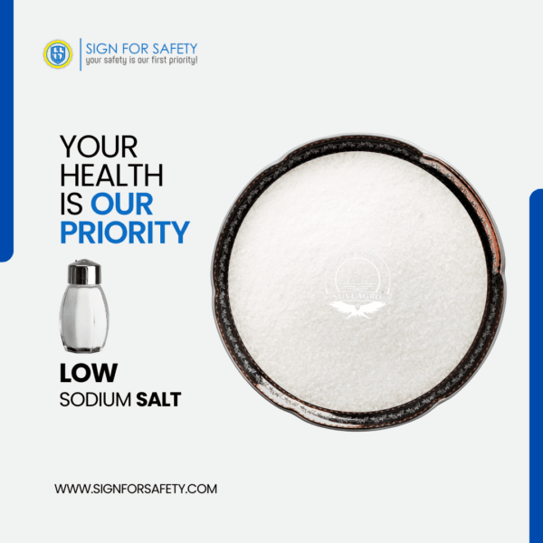 Suveagro® Low Sodium Salt in bulk packaging